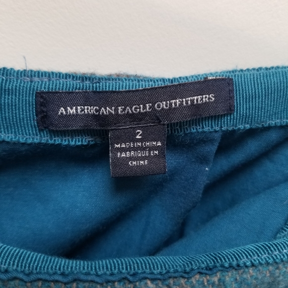 American Eagle Patterned Wool Mini Skirt - Picture 3 of 3